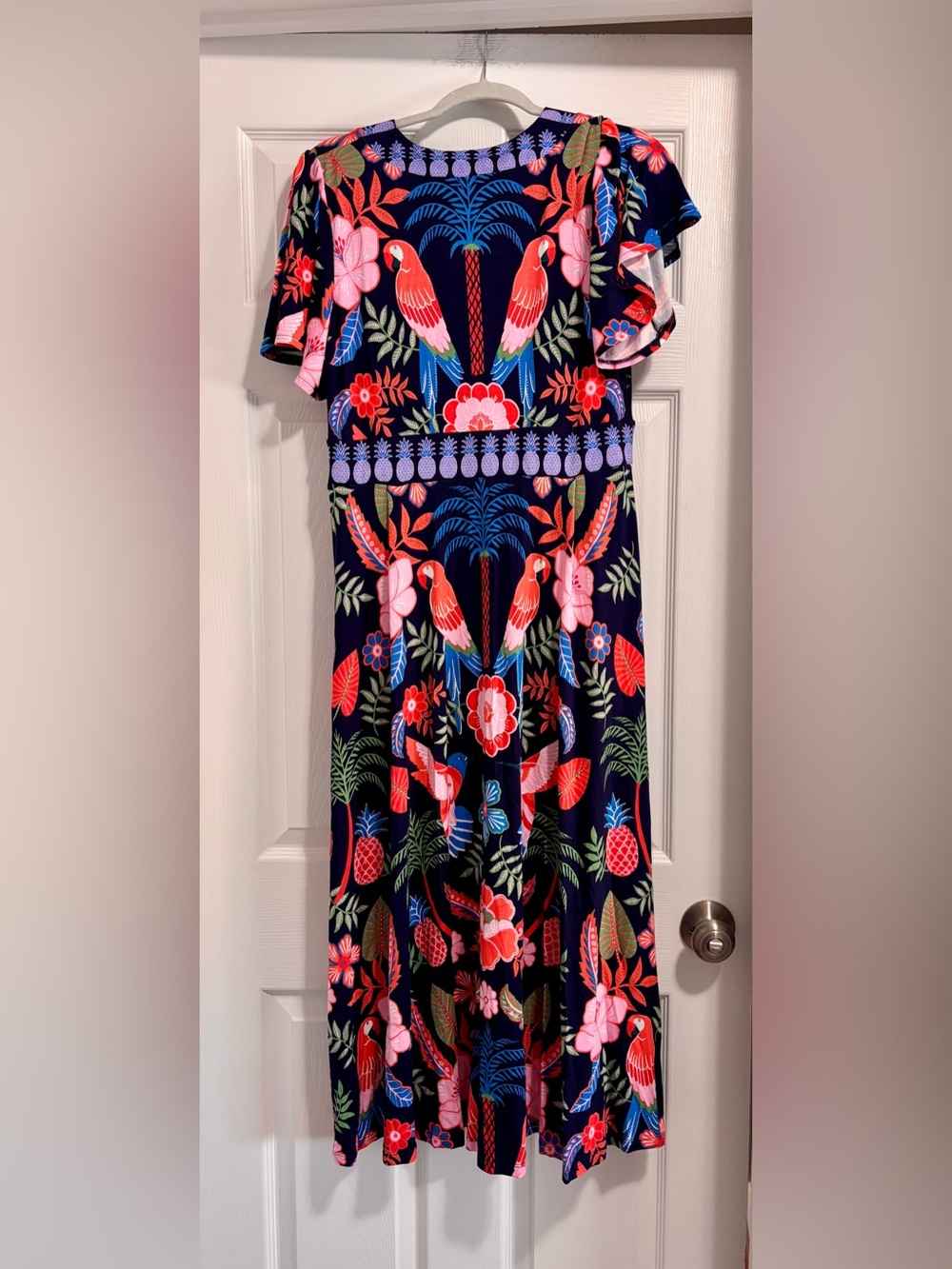Boden Tropical Parrot Print Maxi Dress- NWT Sz 10 - Picture 6 of 6